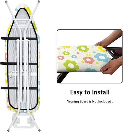 Colorful Hippie Flowers Ironing Board Cover and Pad Soft Fabric Cover
