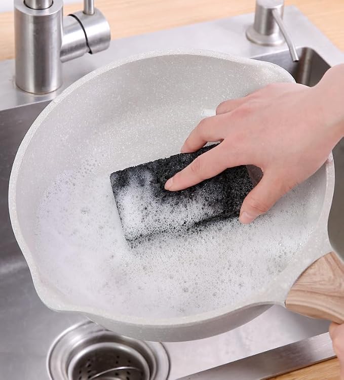 36 - Pack Non-Scratch Scrub Sponges - Sponges for Dishes and Washing Dishes, Cleaning Sponges for Kitchen Home and More（Black+White）