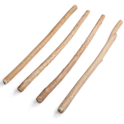 Novabright 4 Pcs 3 ft Driftwood Poles, Natural Drift Wood Decor for Home, Unique Hand-Picked Natural Wood Pole Crafts for Vases Macrame Wedding Venue Home Decor, Coastal Rustic Farmhouse Country