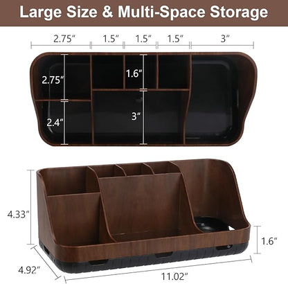 Wood Toothbrush Holders for Bathrooms Countertop Organizer