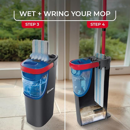 O-Cedar H2prO Flat Mop System | Quick Cleaning Tool | Clean