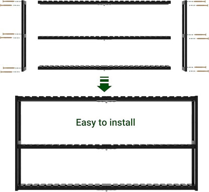 Extra Long Bathroom Organizer Storage Shelves 100% Bamboo Adjustable Height Over The Toilet Storage Floating Shelf for Wall Shower Shelf Can Placed in The Bathroom Kitchen Living Room for Multi Usage