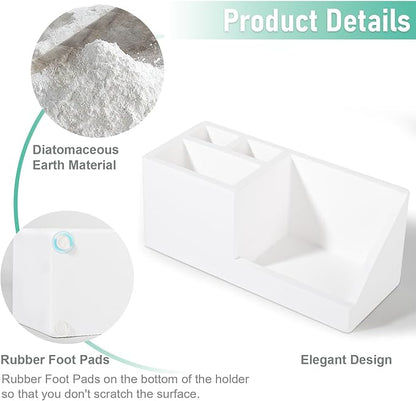 Diatomite Toothbrush Holders for Bathrooms, Quick Dry Electric Tooth Brush and