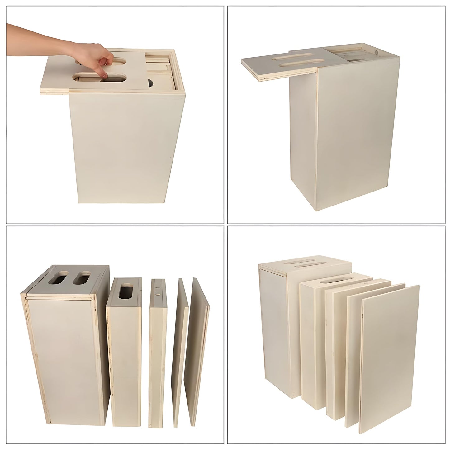 MYOYAY Photography Apple Box Set of 5, Standard Studio Apple Box with Magnetic Lid for Photo Studio Film Photography Prop, Nesting Apple Boxes Set for Supporting Height-Adjusting