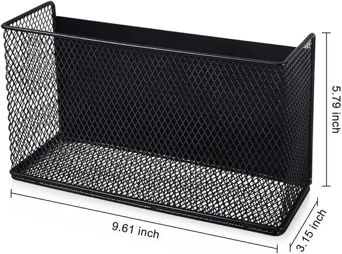 Picowe Magnetic Shelf for Fridge, Aluminum Foil & Plastic Wrap Holder Organizer for Refrigerator, Magnetic Laundry Organizer for Washer /Dryer, Fridge & Small Spaces (Black)