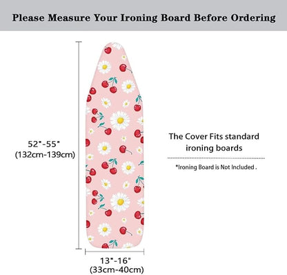Daisy Cherry Ironing Board Cover and Pad Soft Fabric Cover