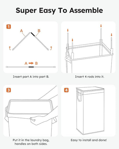 SOLEDI Slim Laundry Hamper