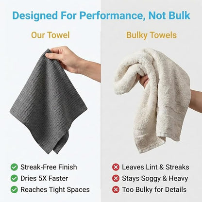 Waffle Weave Microfiber Cloths