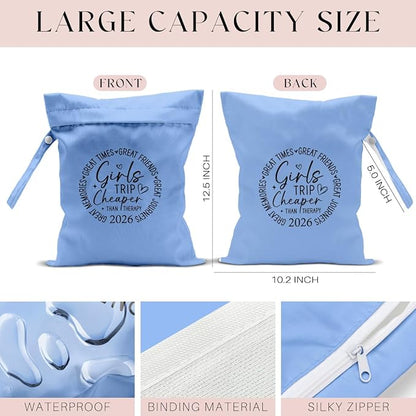 Girls Trip Gifts Wet Dry Bag, Beach Bag Wet Bag Favors,