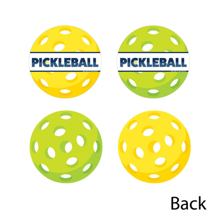 Big Dot of Happiness Let’s Rally - Pickleball - Decorations DIY Birthday or Retirement Party Essentials - Set of 20