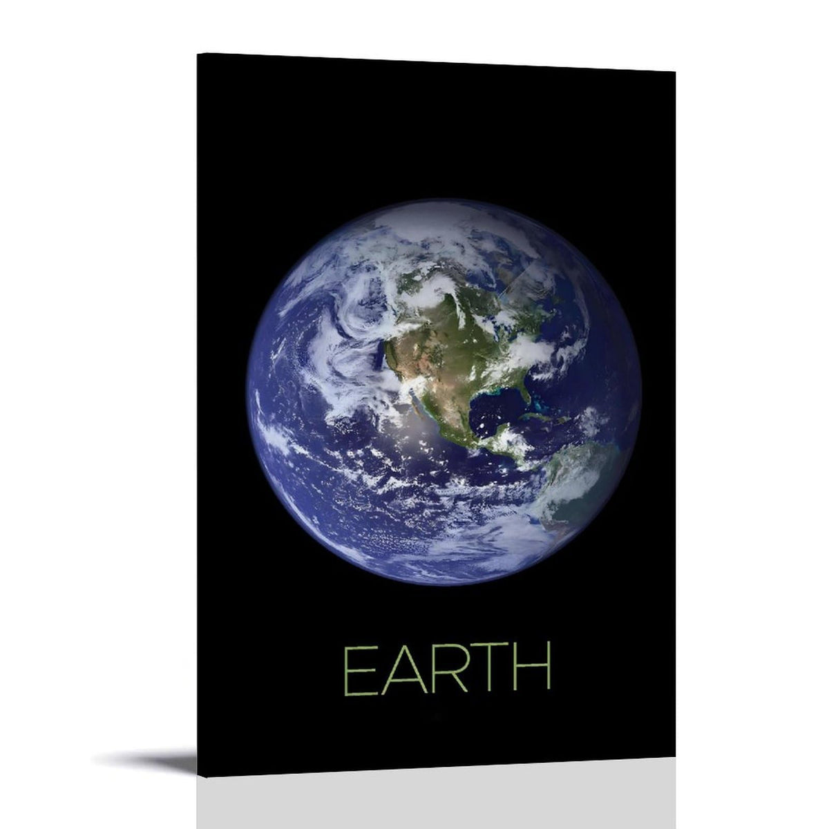 XIAOLOUTINYU Solar System Canvas Wall Art - Earth Planet Space Poster for Kids Room Bedroom Classroom, STEM Educational Astronomy Decor, Science Gift for Boys Girls Teens, 16x24 Inch Unframed