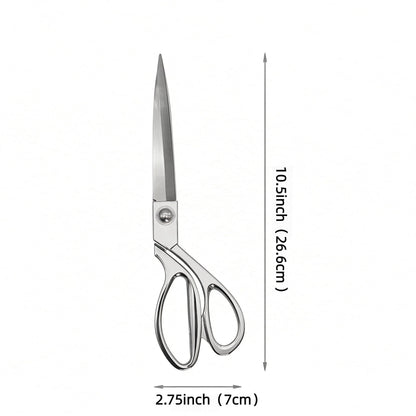 Duolemeng 10.5 Inch Heavy Duty Fabric Scissors, Professional Sharp Stainless Steel Sewing Shears with Ergonomic Grip for Tailors, Dressmakers Artists Ideal for Cutting Leather Craft embroidery