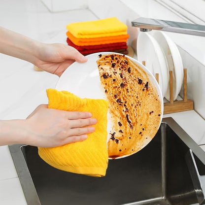 100% Cotton Kitchen Towels and Dishcloths Set