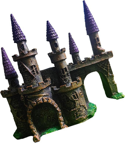 Aquarium Castles Statue Artificial Hideouts House Resin Aquarium Decorations Art Craft Terrarium Habitat Ornament
