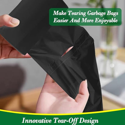 2.5 Gallon 120 pcs Small Black Trash Bags, Strong 2.5 Gallon 2.6 Gallon Garbage