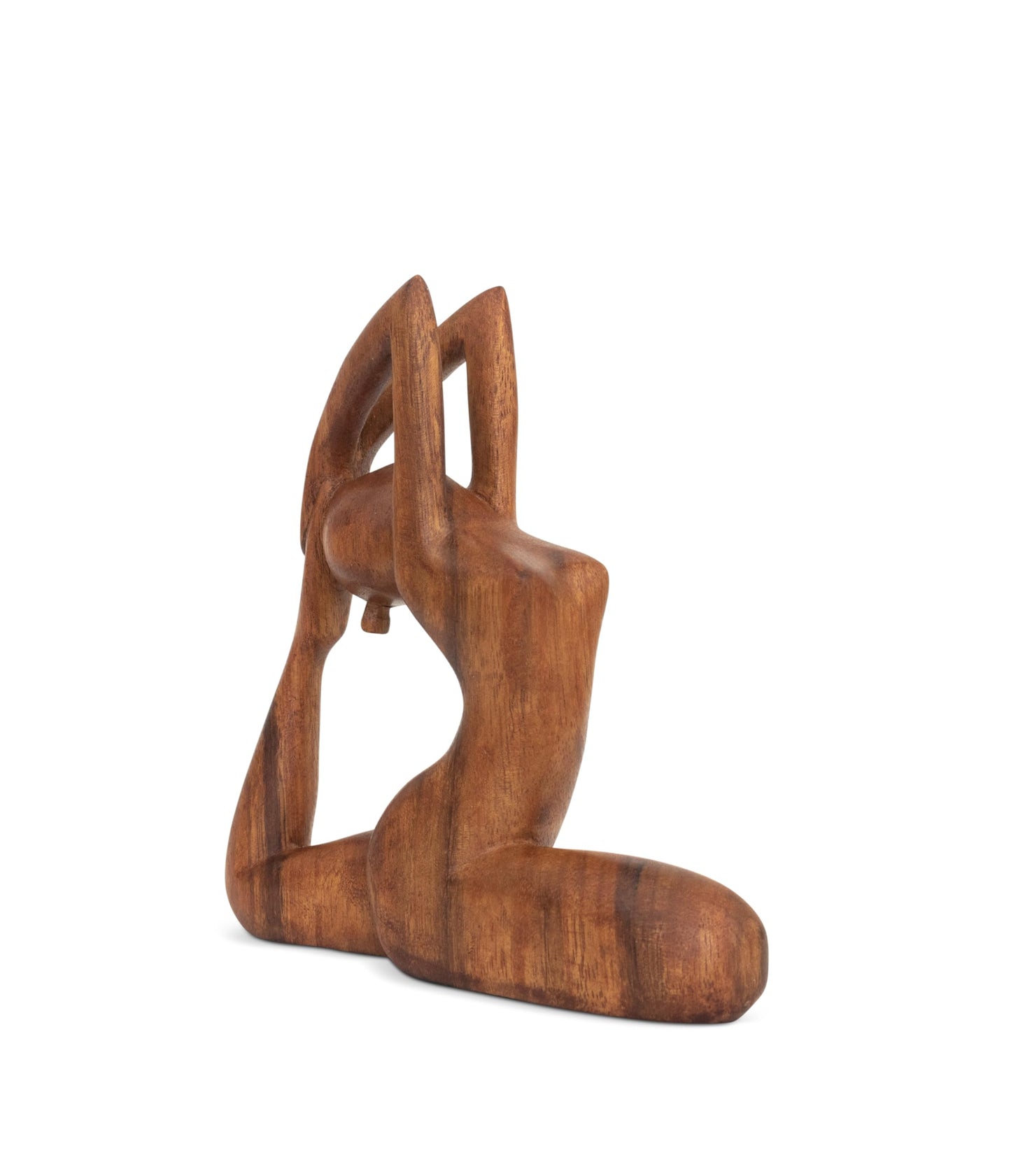 G6 Collection 8" Wooden Handmade Yoga Statue, Yoga Meditation Room Decor, Yoga Decorations for Home, Gift for Yoga Lover, Zen Gift Ideas, Figurine Office Studio Sculpture Yogi, One-Legged King Pigeon
