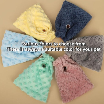 Sugar Glider Bonding Pouch - Soft Sleeping Pouch with Breathable Vent & Drawstring Portable Travel Bag Small Animal Carrier for Sugar Glider Squirrel Hamster Rats Hedgehog Bird Parrot (Grey)