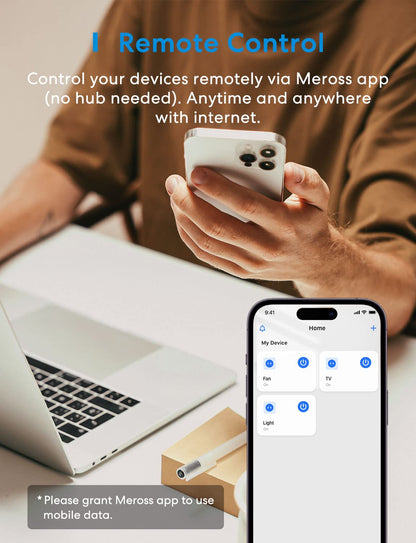 Meross Smart Plug Mini Support Apple HomeKit, Siri, Alexa, App Control, Timer, 15A & Reliable WiFi Outlet, No Hub Needed, 2.4G WiFi Only, 4 Pack