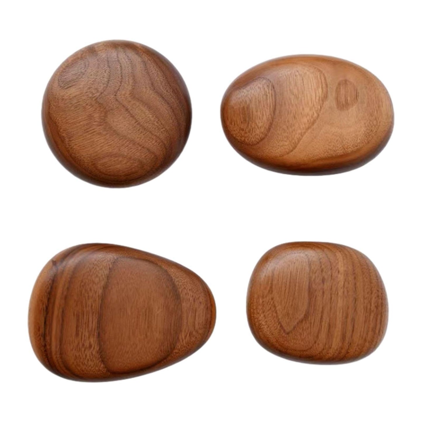 DimyFew 4Pcs, Wood Wall Mounted Coat Hooks Wooden Coat Hooks Coat Racks Wood Cabinet Knobs Wall Hooks for Scarf, Bag,Hat,Bedroom,Home
