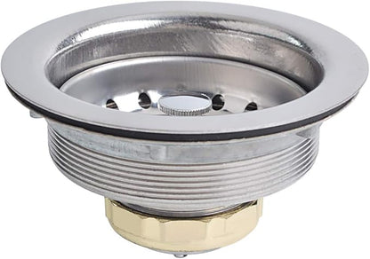 Hydro Master Kitchen Sink Basket Strainer Standard Drains, Stainless Steel