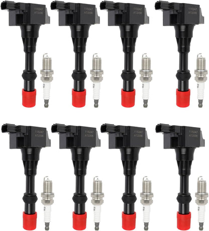 ECCPP 3 ignition coils with 3 iridium Spark Plugs,UF808,coils packs,for Smart Fortwo 2016-2017 0.9L‎224332428R,UF-808