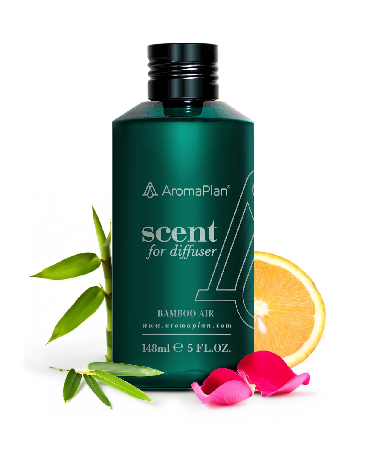 AromaPlan Hotel Scents Santal 5 Fl Oz (148ml), Home Luxury Aroma & Hotel Fragrance Diffuser Oil- Hotel Diffuser Oil for Aromatherapy- USA Made, Bigger Bottle, Bolder Aroma & Longer Lasting