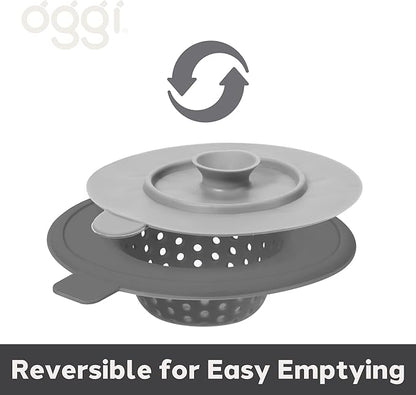 OGGI Silicone Sink Strainer & Stopper Set- Great Kitchen Sink Strainer