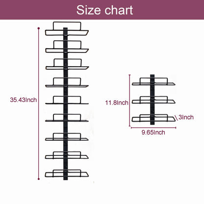 Msrorriw Wall Mount Wine Rack – 9 Bottles – Black Metal Wine Bottle Holder for Wall, Wine Rack Display for Home Bar, Kitchen