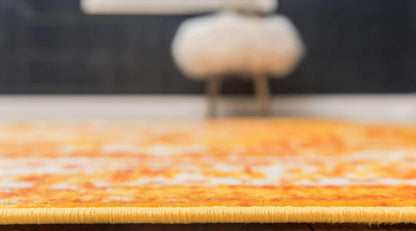 Unique Loom Sofia Collection Area Rug - Salle Garnier (4' 1" x 6' 1" Rectangle, Orange/ Yellow)