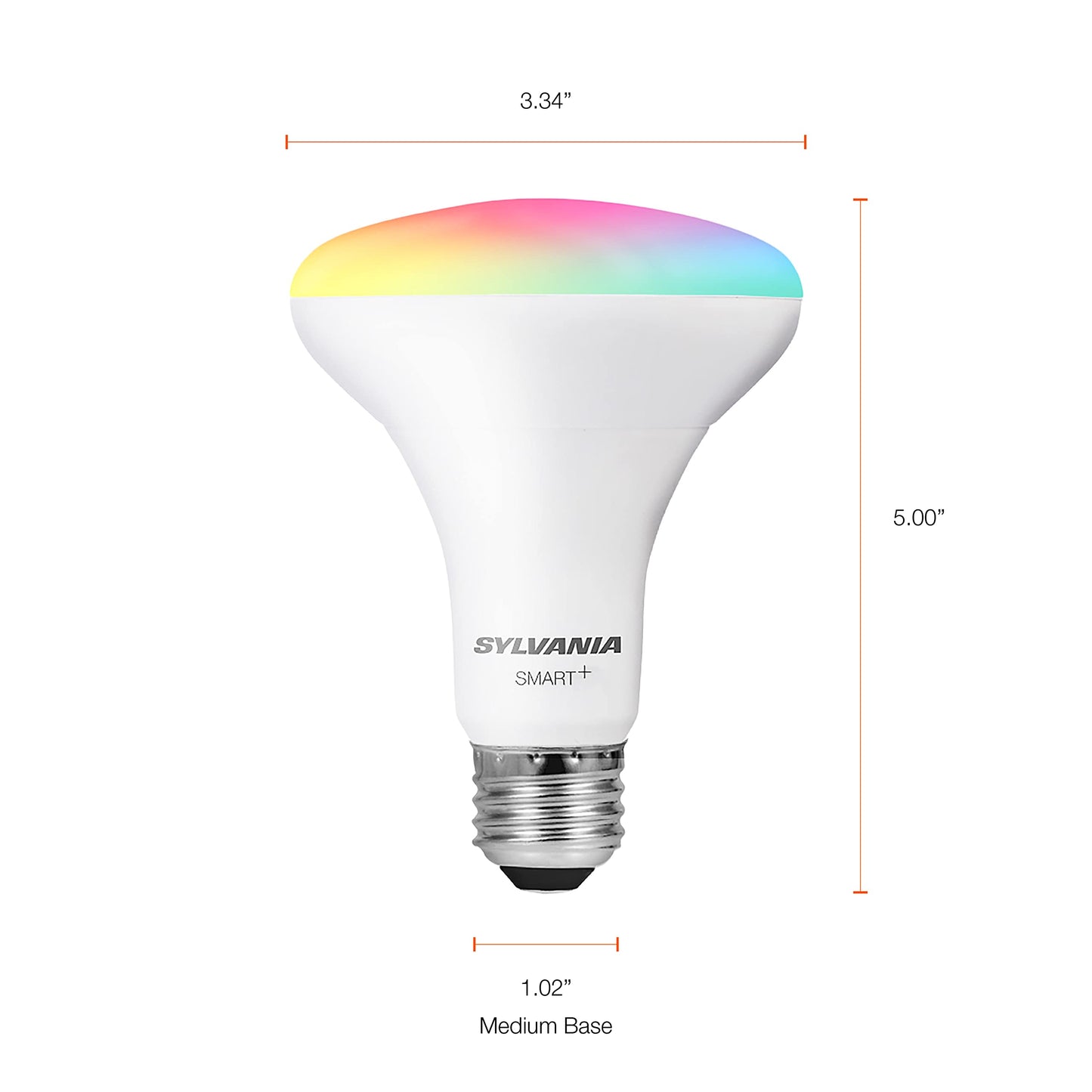 SYLVANIA Wifi LED Smart Light Bulb, 60W Equivalent Full Color and Tunable White A19, Dimmable, Compatible with Alexa and Google Home Only - 4 Pack (75674)
