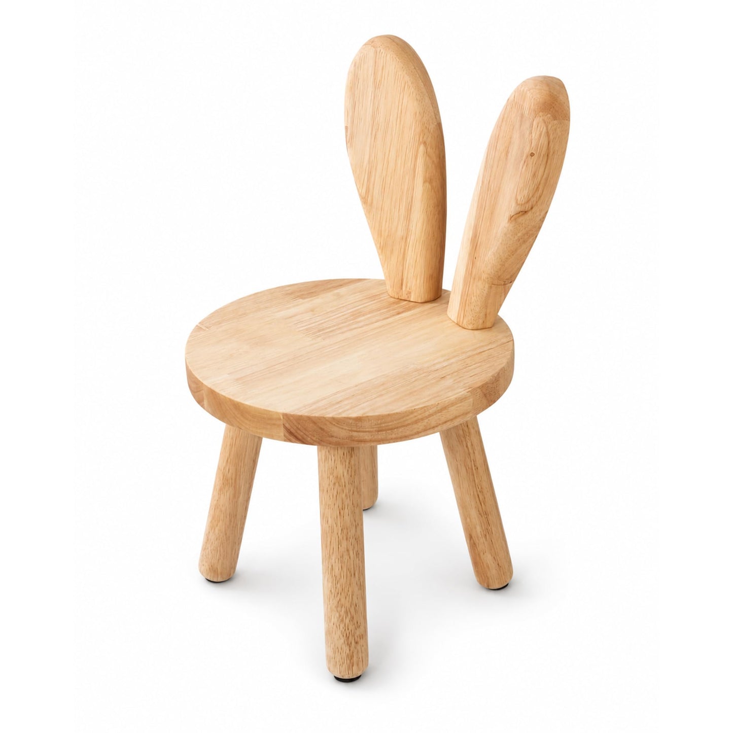 HuiBeans Bunny Chair for Ages 1.5-4 - Small Toddler Wooden Chair with 9.25" Seat Height, Solid Wood Rabbit Stool for Nursery, Playroom & Low Tables, Mini Kids Furniture - 1 Pack