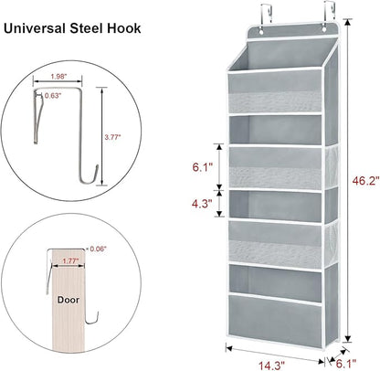 Univivi 4-Shelf Door Hanging Organizer Baby Door Storage Wall Mount Storage