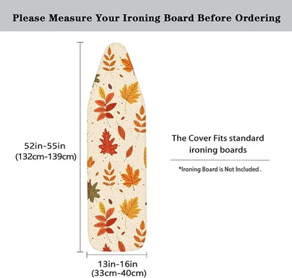 Fall Leaves Ironing Board Cover 15x54 Inch Ironing Board Protector Fall