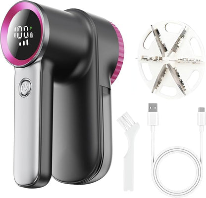 Rechargeable Fabric Shaver & Lint Remover, Electric Sweater Defuzzer