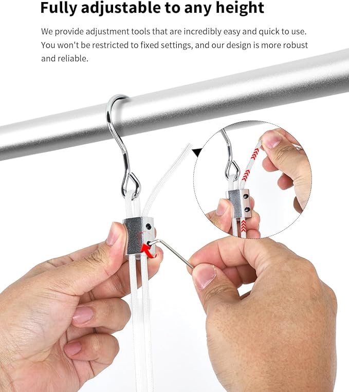 BaiNong Adjustable Closet Hanging Rod Heavy Duty 44'' Silver (Silver, 44 Inch)