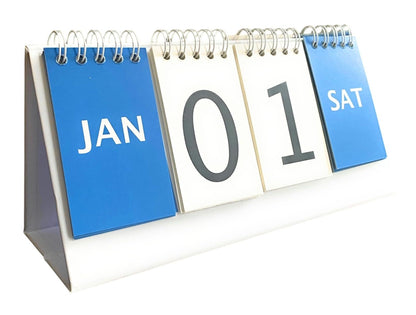 Perpetual Countdown Calendar, Days Left Tracker for Holidays, Birthdays, Anniversaries, Vacation, Goals - fully reversible - perpetual daily calendar on back side of the countdown calendar.