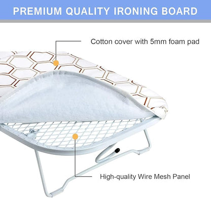 SheeChung Small Tabletop Ironing Board 30" Lx12”W Heavy Duty Ironing Board
