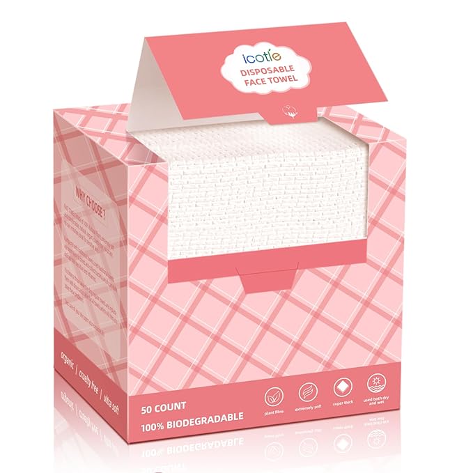 Disposable Face Towels, Makeup Remover Dry Wipes