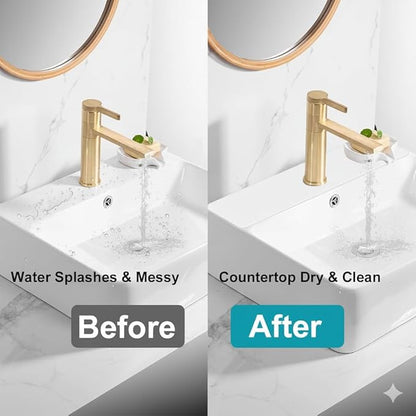 Customizable Faucet Mat for Kitchen Sink: 30"L x 5.5"W DIY Irregular Bathroom