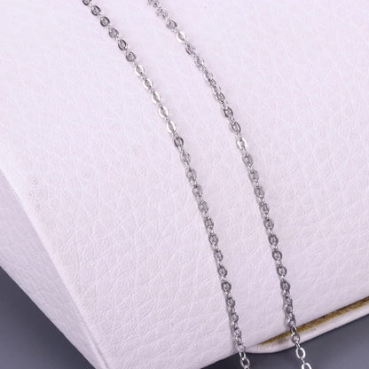Jishi 60ft Jewelry Necklace Chains 2mm Jewelry Chain Links for Making Bracelets Earrings DIY Craft Supplies Findings, 6-Colors Gold Silver Copper Plated Metal Cable Rolo Link Chain Rolls Bulk