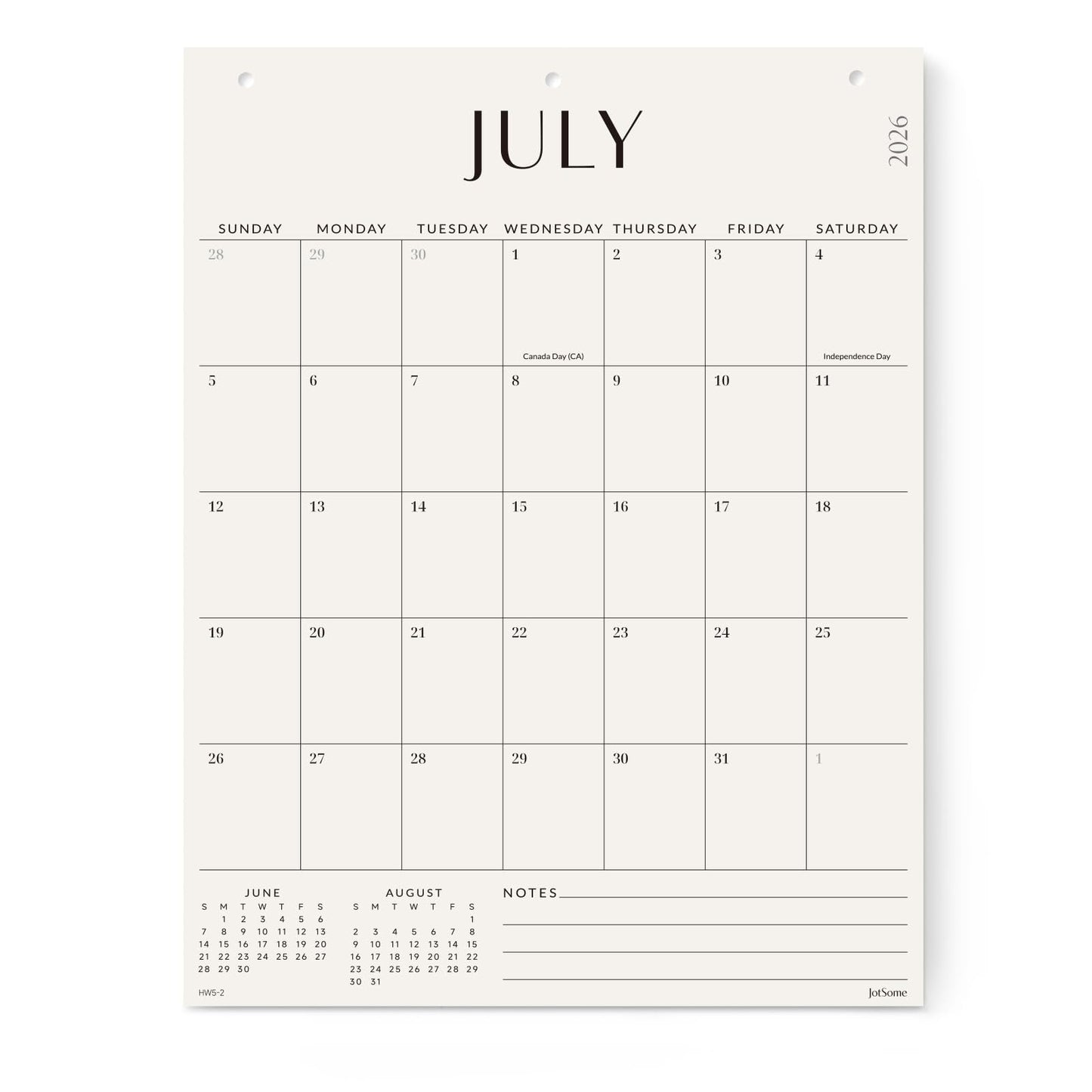 Jotsome Large Wall Calendar 2026-2027, Monthly Wall Calendar From Now to June 2027 17 x 22 inch in Home and Office for Easy Organizing (Now - Jun 2027, 17" x 22")