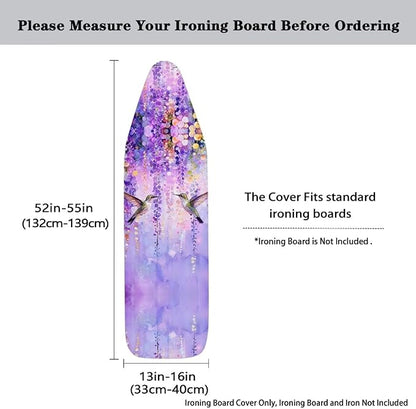 Heavy Duty Ironing Board Cover and Pad Thick Stain Resistant Padding Scorch &