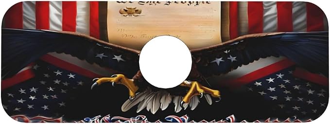 Classic American Old Flag Kitchen sink faucet pad, strong water absorption