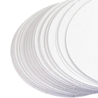 rockible 100 Pieces Button Badge Blank Paper Button Making Supplies Fitments Simple Using Lightweight Craft Making for DIY Lovers Friends Birthday, 58mm