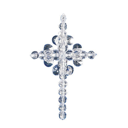 Beadery Holiday Beaded Ornament Kit, Crystal Crosses, 1.25-Inch, Makes 24 (BOK-5536)