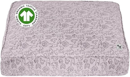 Molly Mutt Only You Dog Bed Duvet Cover, 100% Cotton Canvas Cover for Dog, Puppy, or Cat Bed, Durable, Washable, and Free of Harmful Chemicals, Small, 22"x27"x5"