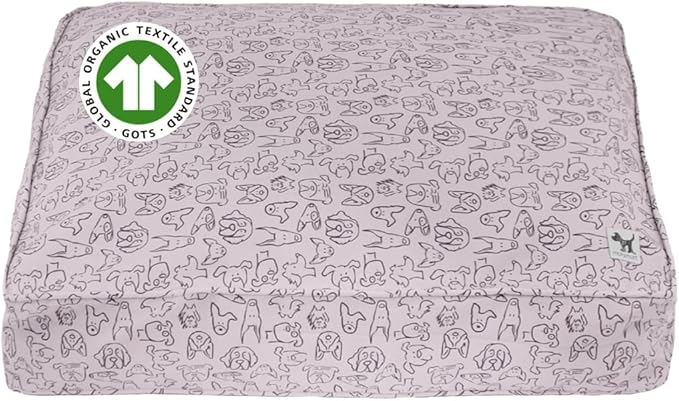 Molly Mutt Only You Dog Bed Duvet Cover, 100% Cotton Canvas Cover for Dog, Puppy, or Cat Bed, Durable, Washable, and Free of Harmful Chemicals, Medium/Large, 27"x36"x5"