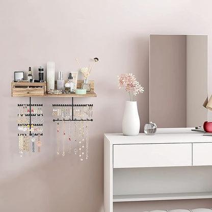 VINAEMO Jewelry Organizer Hanging Wall Mounted Jewelry Holder