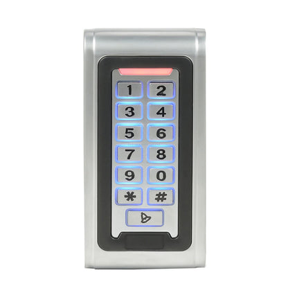 MENGQI-CONTROL Waterproof Metal Keypad Reader TCP/IP 2 Doors Access Control Kit Outdoor Install Magnetic Lock Metal Exit Button 110V Power Box RFID Cards/Key Fob(Phone APP remotely Open Door)