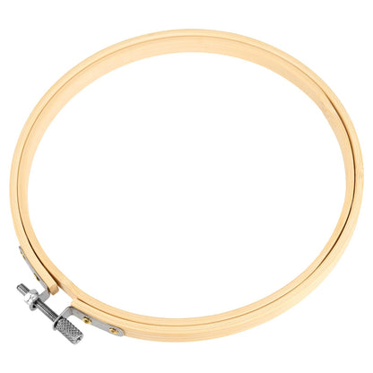 NINGWAAN 30 Pack 4 Inch Wooden Cross Stitch Hoops, Bamboo Embroidery Circles for Sewing, Art Craft